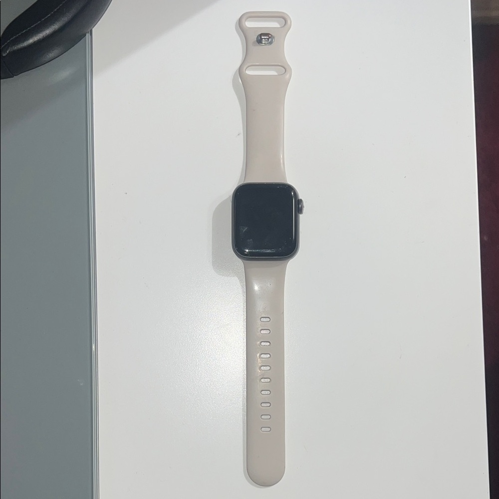 Smartwatch with Cream Band
